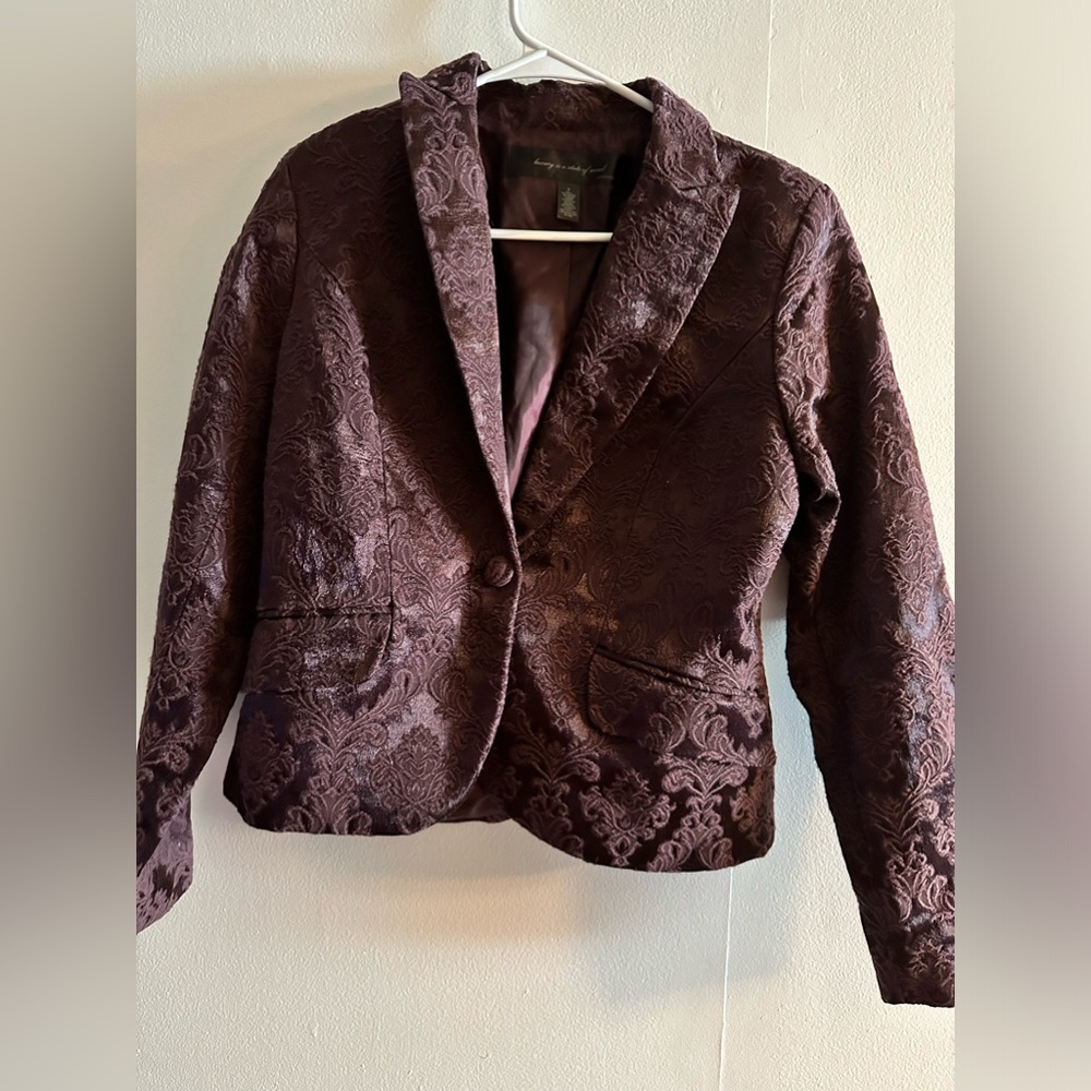 Apostophe Luxury Is A State Of Mind Burgundy BlazerSize 8